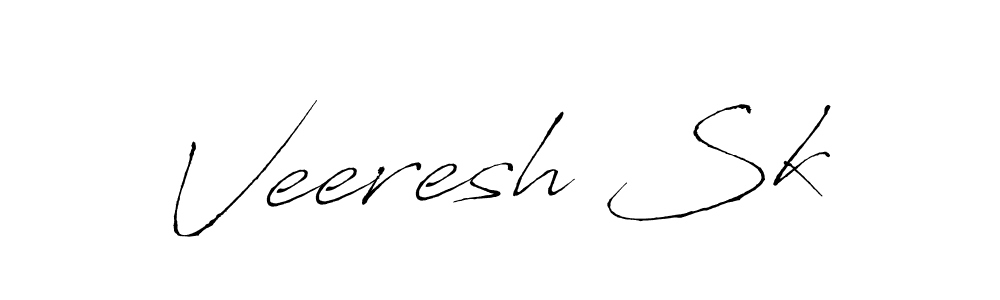 Antro_Vectra is a professional signature style that is perfect for those who want to add a touch of class to their signature. It is also a great choice for those who want to make their signature more unique. Get Veeresh Sk name to fancy signature for free. Veeresh Sk signature style 6 images and pictures png