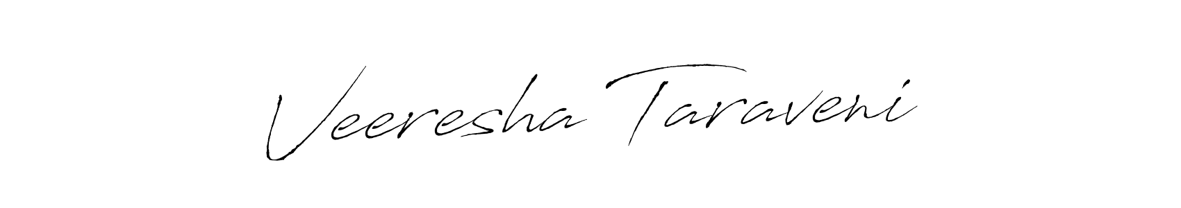 Make a beautiful signature design for name Veeresha Taraveni. With this signature (Antro_Vectra) style, you can create a handwritten signature for free. Veeresha Taraveni signature style 6 images and pictures png