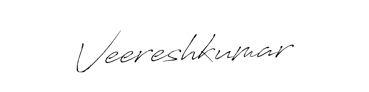 Veereshkumar stylish signature style. Best Handwritten Sign (Antro_Vectra) for my name. Handwritten Signature Collection Ideas for my name Veereshkumar. Veereshkumar signature style 6 images and pictures png