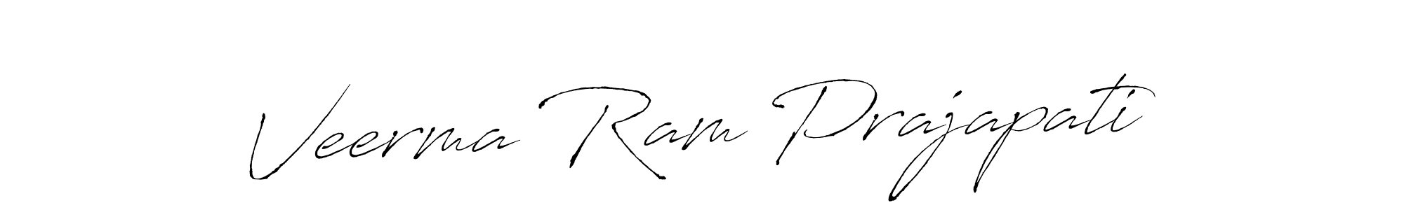 Veerma Ram Prajapati stylish signature style. Best Handwritten Sign (Antro_Vectra) for my name. Handwritten Signature Collection Ideas for my name Veerma Ram Prajapati. Veerma Ram Prajapati signature style 6 images and pictures png