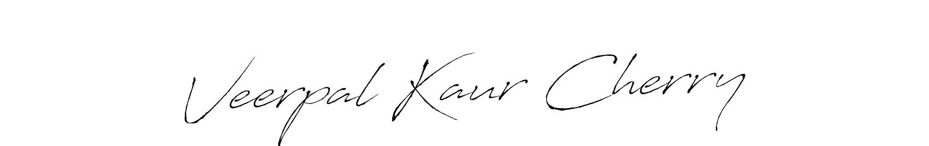 The best way (Antro_Vectra) to make a short signature is to pick only two or three words in your name. The name Veerpal Kaur Cherry include a total of six letters. For converting this name. Veerpal Kaur Cherry signature style 6 images and pictures png