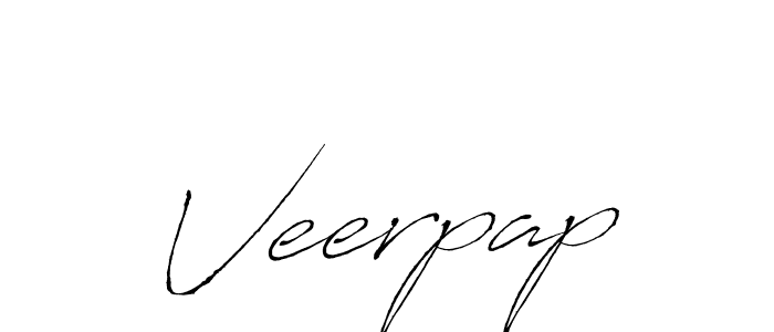 Veerpap stylish signature style. Best Handwritten Sign (Antro_Vectra) for my name. Handwritten Signature Collection Ideas for my name Veerpap. Veerpap signature style 6 images and pictures png