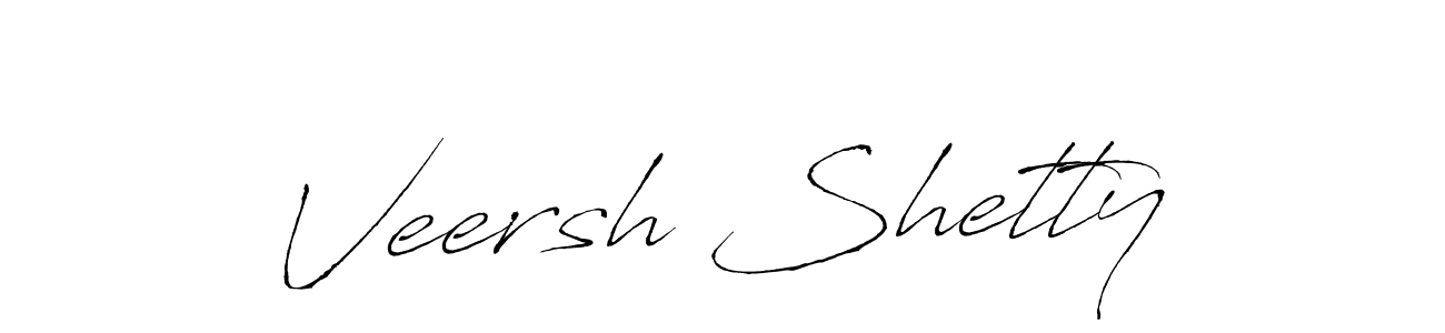 Design your own signature with our free online signature maker. With this signature software, you can create a handwritten (Antro_Vectra) signature for name Veersh Shetty. Veersh Shetty signature style 6 images and pictures png