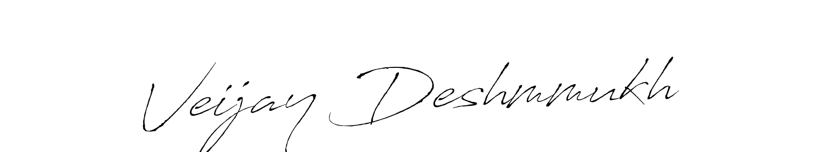 The best way (Antro_Vectra) to make a short signature is to pick only two or three words in your name. The name Veijay Deshmmukh include a total of six letters. For converting this name. Veijay Deshmmukh signature style 6 images and pictures png