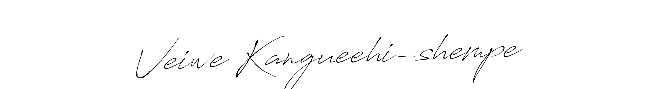 Create a beautiful signature design for name Veiwe Kangueehi-shempe. With this signature (Antro_Vectra) fonts, you can make a handwritten signature for free. Veiwe Kangueehi-shempe signature style 6 images and pictures png