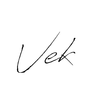 Use a signature maker to create a handwritten signature online. With this signature software, you can design (Antro_Vectra) your own signature for name Vek. Vek signature style 6 images and pictures png