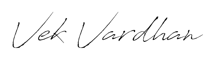 The Antro_Vectra signature style provides a bold statement for name Vek Vardhan. Designed for business owners, executives, and leaders. Vek Vardhan signature style 6 images and pictures png
