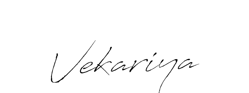 Also we have Vekariya name is the best signature style. Create professional handwritten signature collection using Antro_Vectra autograph style. Vekariya signature style 6 images and pictures png