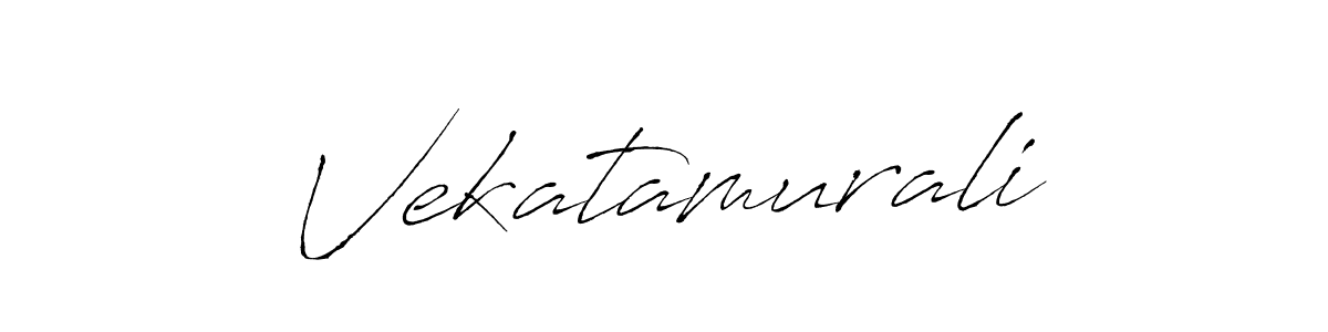 Vekatamurali stylish signature style. Best Handwritten Sign (Antro_Vectra) for my name. Handwritten Signature Collection Ideas for my name Vekatamurali. Vekatamurali signature style 6 images and pictures png