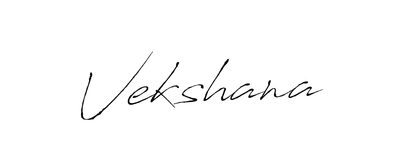 Use a signature maker to create a handwritten signature online. With this signature software, you can design (Antro_Vectra) your own signature for name Vekshana. Vekshana signature style 6 images and pictures png