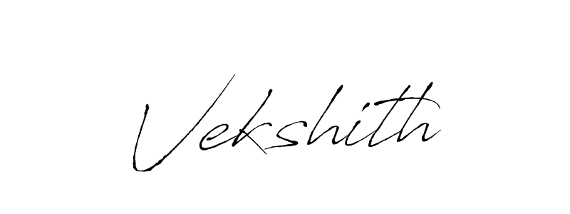 Design your own signature with our free online signature maker. With this signature software, you can create a handwritten (Antro_Vectra) signature for name Vekshith. Vekshith signature style 6 images and pictures png