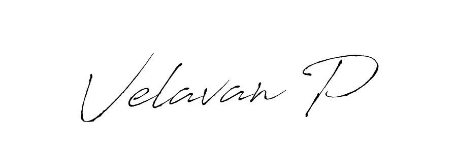 How to make Velavan P signature? Antro_Vectra is a professional autograph style. Create handwritten signature for Velavan P name. Velavan P signature style 6 images and pictures png