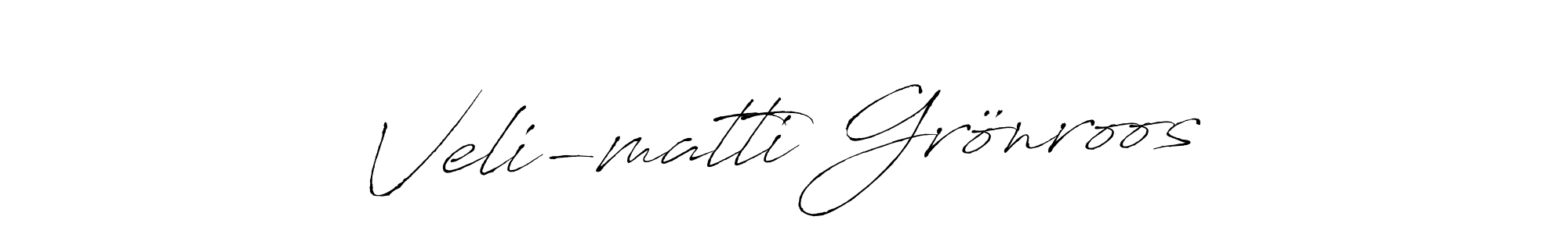 It looks lik you need a new signature style for name Veli-matti Grönroos. Design unique handwritten (Antro_Vectra) signature with our free signature maker in just a few clicks. Veli-matti Grönroos signature style 6 images and pictures png