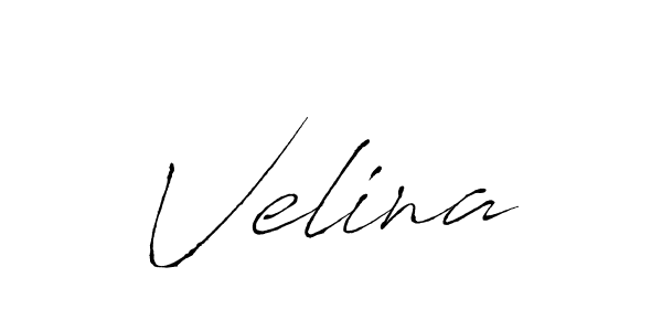 Velina stylish signature style. Best Handwritten Sign (Antro_Vectra) for my name. Handwritten Signature Collection Ideas for my name Velina. Velina signature style 6 images and pictures png