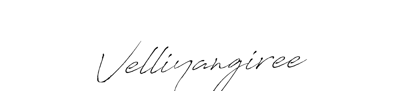 How to make Velliyangiree signature? Antro_Vectra is a professional autograph style. Create handwritten signature for Velliyangiree name. Velliyangiree signature style 6 images and pictures png