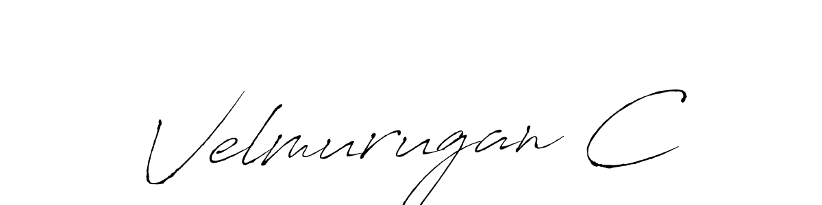 How to make Velmurugan C name signature. Use Antro_Vectra style for creating short signs online. This is the latest handwritten sign. Velmurugan C signature style 6 images and pictures png