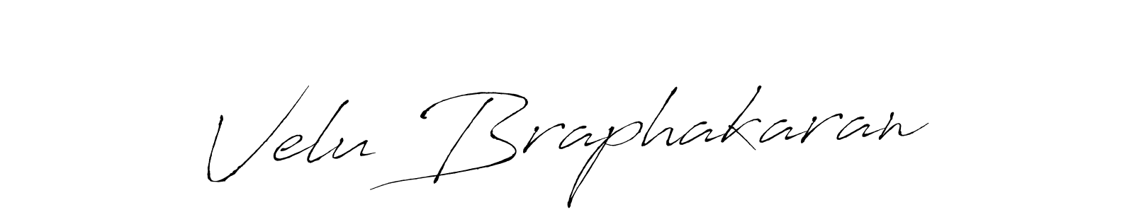 Design your own signature with our free online signature maker. With this signature software, you can create a handwritten (Antro_Vectra) signature for name Velu Braphakaran. Velu Braphakaran signature style 6 images and pictures png