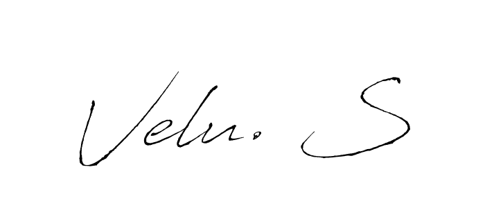 Velu. S stylish signature style. Best Handwritten Sign (Antro_Vectra) for my name. Handwritten Signature Collection Ideas for my name Velu. S. Velu. S signature style 6 images and pictures png