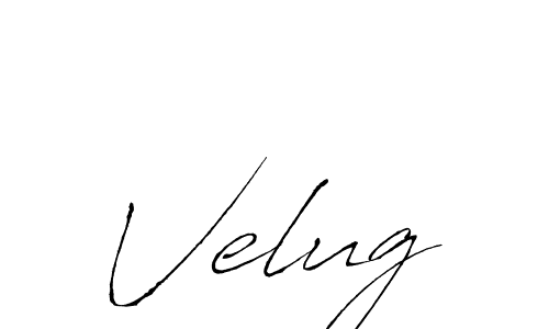 Create a beautiful signature design for name Velug. With this signature (Antro_Vectra) fonts, you can make a handwritten signature for free. Velug signature style 6 images and pictures png