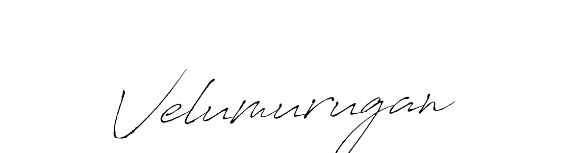 Create a beautiful signature design for name Velumurugan. With this signature (Antro_Vectra) fonts, you can make a handwritten signature for free. Velumurugan signature style 6 images and pictures png