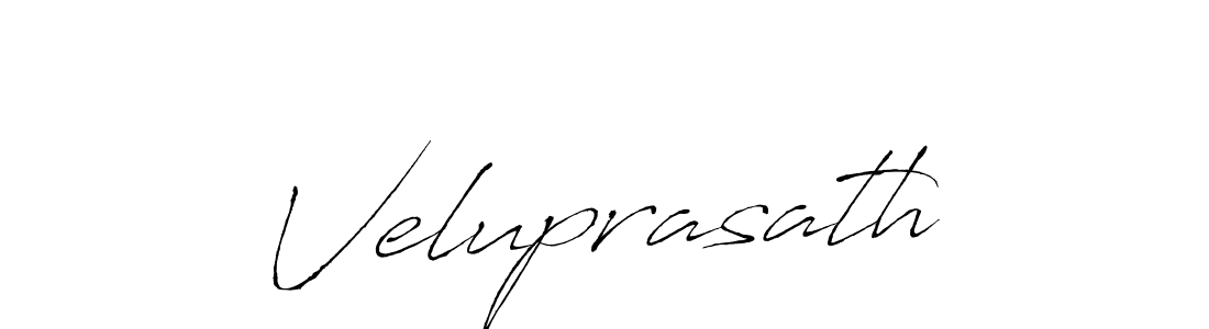 How to make Veluprasath signature? Antro_Vectra is a professional autograph style. Create handwritten signature for Veluprasath name. Veluprasath signature style 6 images and pictures png
