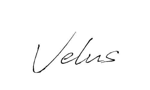 Velus stylish signature style. Best Handwritten Sign (Antro_Vectra) for my name. Handwritten Signature Collection Ideas for my name Velus. Velus signature style 6 images and pictures png