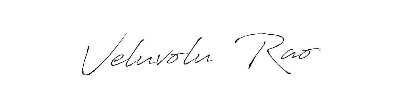 You should practise on your own different ways (Antro_Vectra) to write your name (Veluvolu  Rao) in signature. don't let someone else do it for you. Veluvolu  Rao signature style 6 images and pictures png