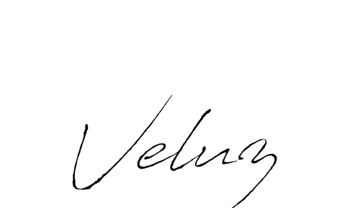 How to make Veluz signature? Antro_Vectra is a professional autograph style. Create handwritten signature for Veluz name. Veluz signature style 6 images and pictures png