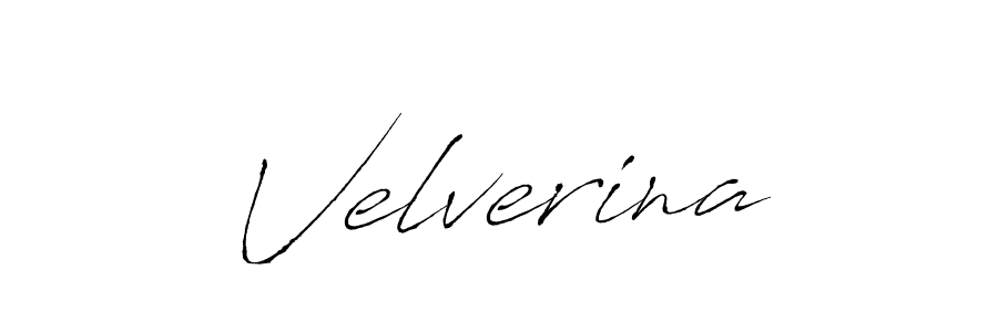 Design your own signature with our free online signature maker. With this signature software, you can create a handwritten (Antro_Vectra) signature for name Velverina. Velverina signature style 6 images and pictures png