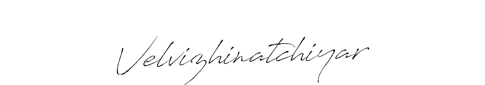 Design your own signature with our free online signature maker. With this signature software, you can create a handwritten (Antro_Vectra) signature for name Velvizhinatchiyar. Velvizhinatchiyar signature style 6 images and pictures png