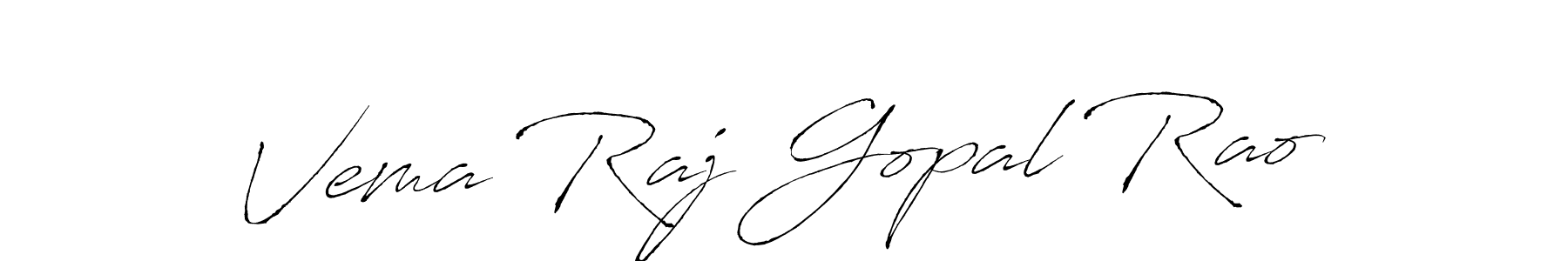 Vema Raj Gopal Rao stylish signature style. Best Handwritten Sign (Antro_Vectra) for my name. Handwritten Signature Collection Ideas for my name Vema Raj Gopal Rao. Vema Raj Gopal Rao signature style 6 images and pictures png