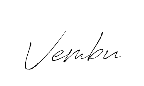 Vembu stylish signature style. Best Handwritten Sign (Antro_Vectra) for my name. Handwritten Signature Collection Ideas for my name Vembu. Vembu signature style 6 images and pictures png
