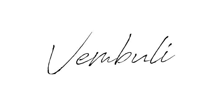 Similarly Antro_Vectra is the best handwritten signature design. Signature creator online .You can use it as an online autograph creator for name Vembuli. Vembuli signature style 6 images and pictures png