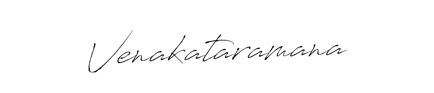 How to make Venakataramana signature? Antro_Vectra is a professional autograph style. Create handwritten signature for Venakataramana name. Venakataramana signature style 6 images and pictures png