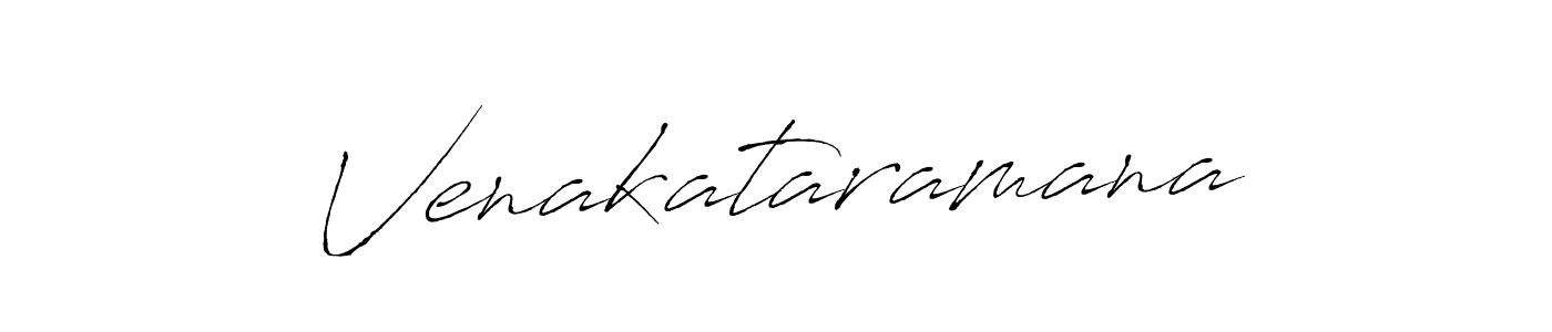 How to make Venakataramana signature? Antro_Vectra is a professional autograph style. Create handwritten signature for Venakataramana name. Venakataramana signature style 6 images and pictures png