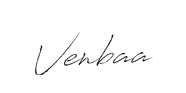 Create a beautiful signature design for name Venbaa. With this signature (Antro_Vectra) fonts, you can make a handwritten signature for free. Venbaa signature style 6 images and pictures png