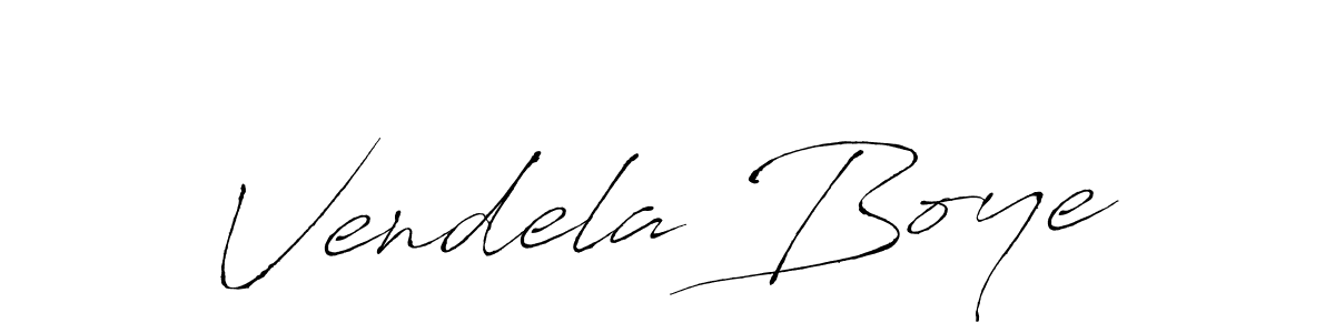 Vendela Boye stylish signature style. Best Handwritten Sign (Antro_Vectra) for my name. Handwritten Signature Collection Ideas for my name Vendela Boye. Vendela Boye signature style 6 images and pictures png
