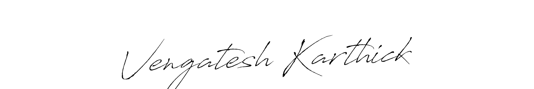 How to make Vengatesh Karthick name signature. Use Antro_Vectra style for creating short signs online. This is the latest handwritten sign. Vengatesh Karthick signature style 6 images and pictures png