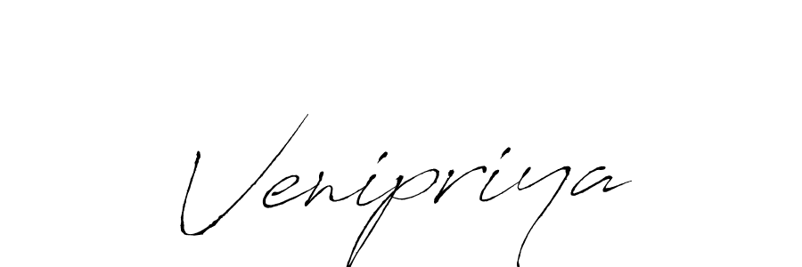 Create a beautiful signature design for name Venipriya. With this signature (Antro_Vectra) fonts, you can make a handwritten signature for free. Venipriya signature style 6 images and pictures png