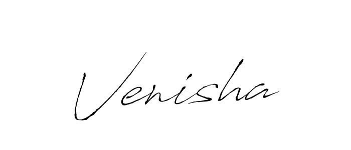 Venisha stylish signature style. Best Handwritten Sign (Antro_Vectra) for my name. Handwritten Signature Collection Ideas for my name Venisha. Venisha signature style 6 images and pictures png