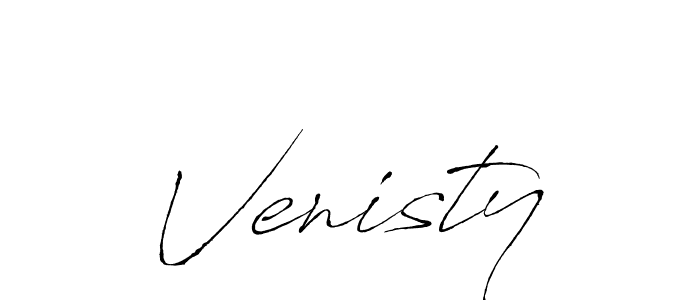 Design your own signature with our free online signature maker. With this signature software, you can create a handwritten (Antro_Vectra) signature for name Venisty. Venisty signature style 6 images and pictures png