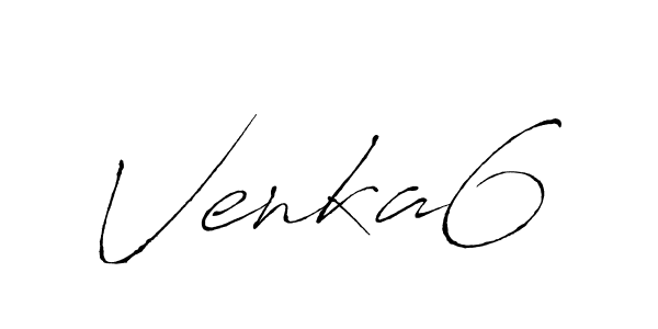 How to make Venka6 signature? Antro_Vectra is a professional autograph style. Create handwritten signature for Venka6 name. Venka6 signature style 6 images and pictures png