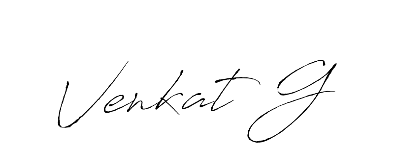 Create a beautiful signature design for name Venkat G. With this signature (Antro_Vectra) fonts, you can make a handwritten signature for free. Venkat G signature style 6 images and pictures png