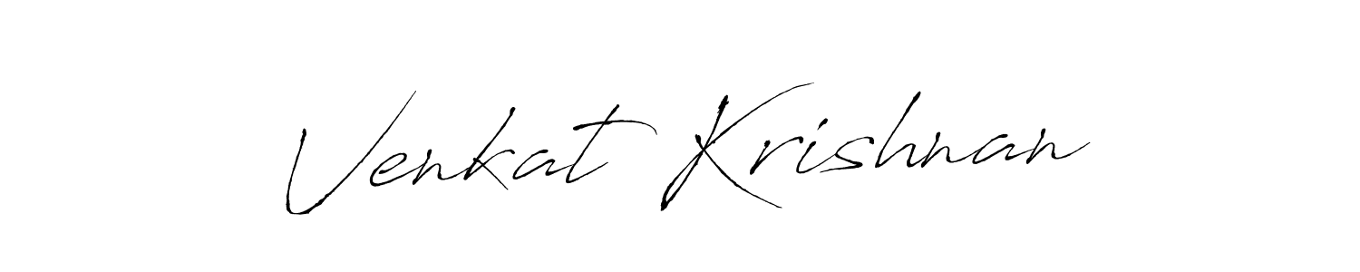 Use a signature maker to create a handwritten signature online. With this signature software, you can design (Antro_Vectra) your own signature for name Venkat Krishnan. Venkat Krishnan signature style 6 images and pictures png