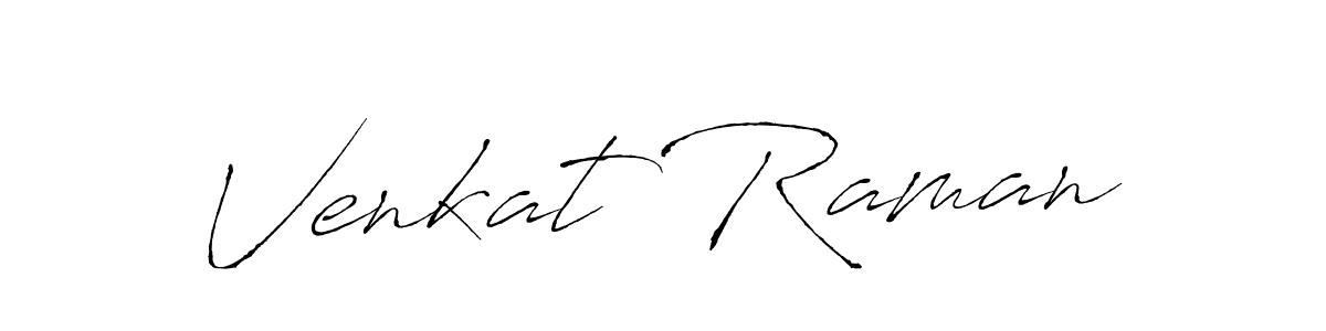 How to make Venkat Raman name signature. Use Antro_Vectra style for creating short signs online. This is the latest handwritten sign. Venkat Raman signature style 6 images and pictures png