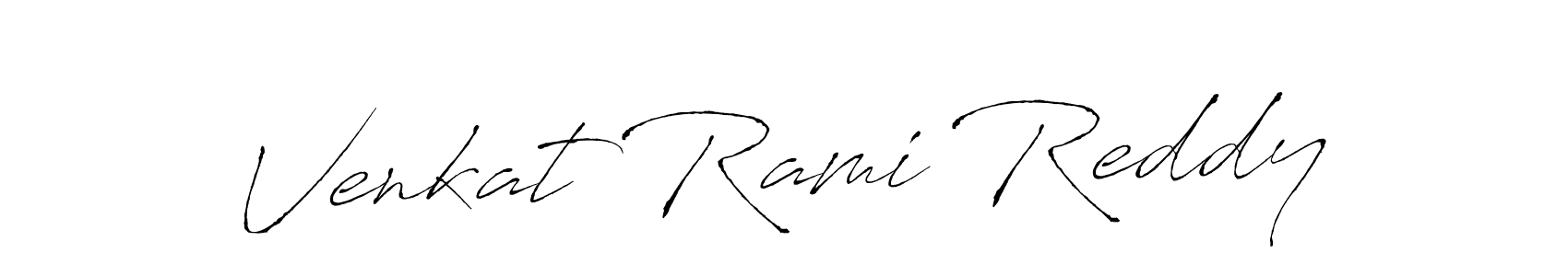 Create a beautiful signature design for name Venkat Rami Reddy. With this signature (Antro_Vectra) fonts, you can make a handwritten signature for free. Venkat Rami Reddy signature style 6 images and pictures png