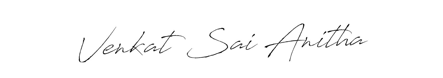 Antro_Vectra is a professional signature style that is perfect for those who want to add a touch of class to their signature. It is also a great choice for those who want to make their signature more unique. Get Venkat Sai Anitha name to fancy signature for free. Venkat Sai Anitha signature style 6 images and pictures png