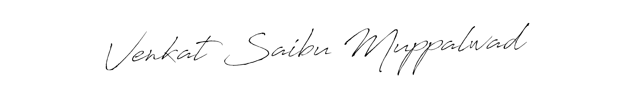 Antro_Vectra is a professional signature style that is perfect for those who want to add a touch of class to their signature. It is also a great choice for those who want to make their signature more unique. Get Venkat Saibu Muppalwad name to fancy signature for free. Venkat Saibu Muppalwad signature style 6 images and pictures png