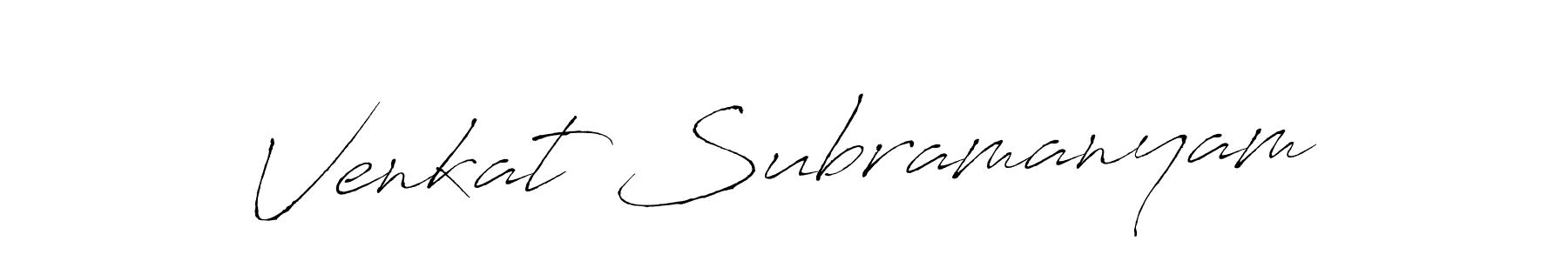 How to make Venkat Subramanyam signature? Antro_Vectra is a professional autograph style. Create handwritten signature for Venkat Subramanyam name. Venkat Subramanyam signature style 6 images and pictures png