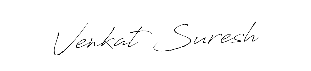 How to make Venkat Suresh name signature. Use Antro_Vectra style for creating short signs online. This is the latest handwritten sign. Venkat Suresh signature style 6 images and pictures png